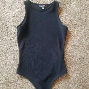 Missguided fine ribbed racerback bodysuit